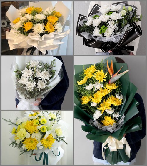 湖北武汉市黄陂区滠口街道白事花束代送